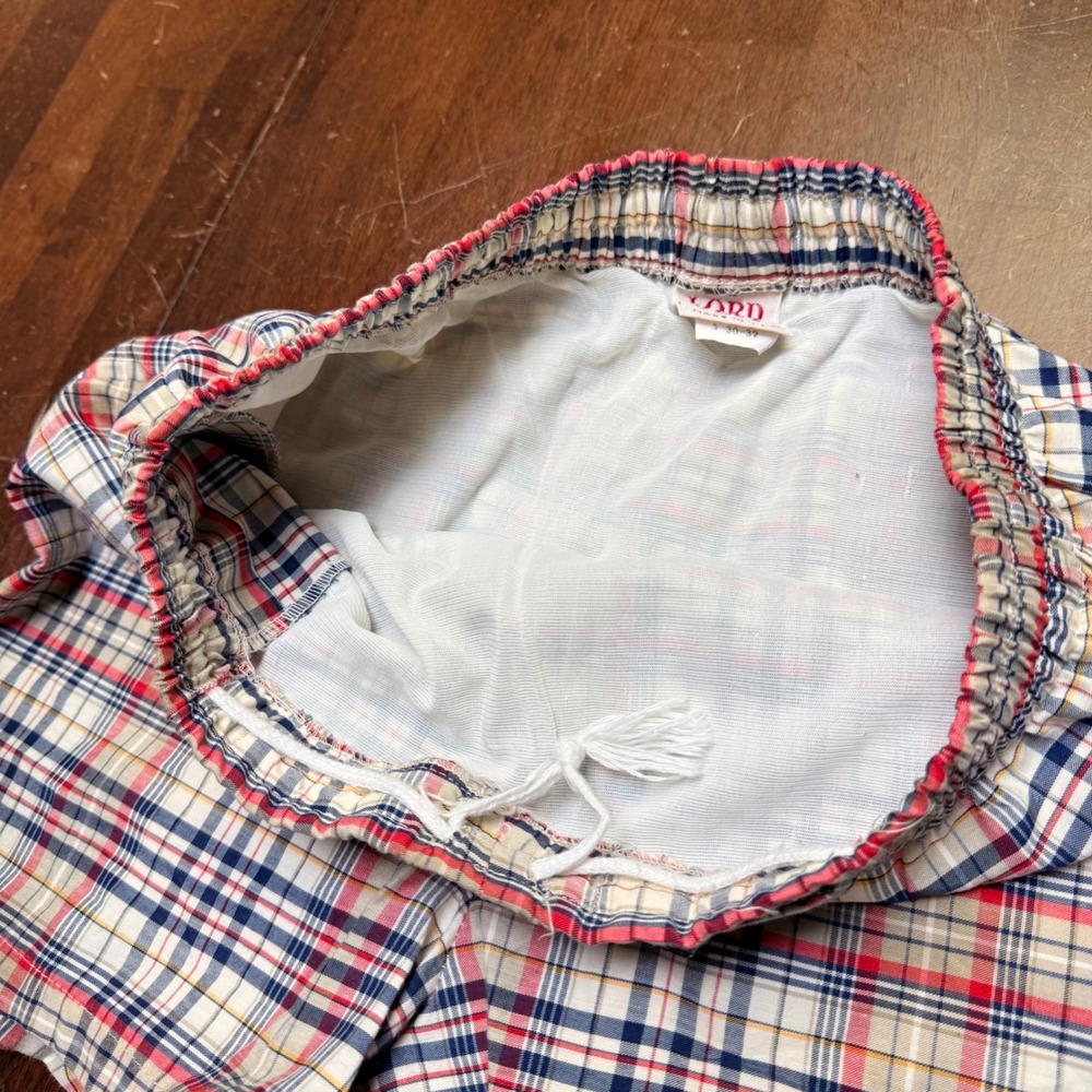 Lord Jeff Plaid Shorts Women S Multicolor Vintage Preppy Buckle Detail USA Made - Picture 3 of 8